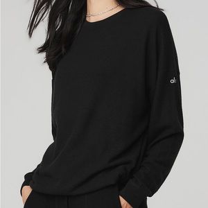 Alo SoHo Pullover | Black | Size Small